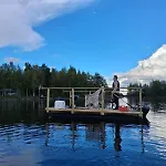Villa Luonnon Rauhaa Kalliosaaressa, Private Island Polvijarvi (North Karelia)
