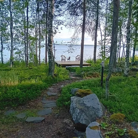 וילה Luonnon Rauhaa Kalliosaaressa, Private Island Polvijarvi (North Karelia)