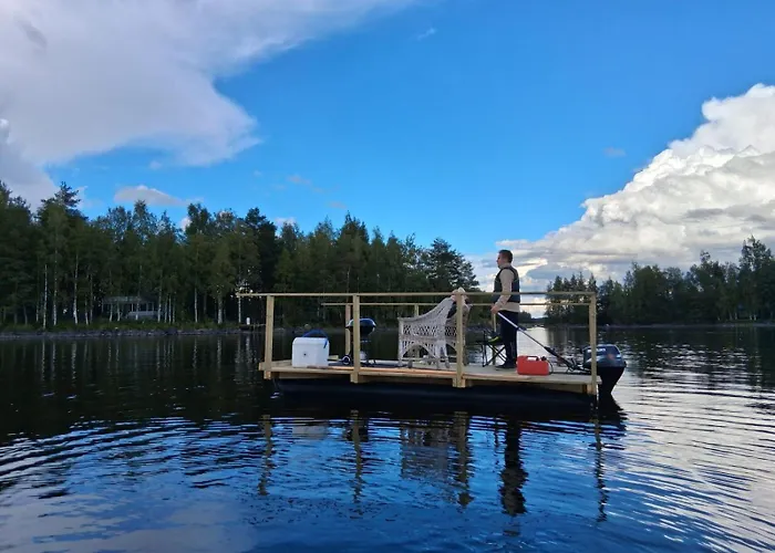 Villa Luonnon Rauhaa Kalliosaaressa, Private Island Polvijarvi (North Karelia)
