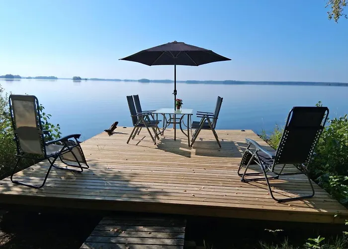 Villa Luonnon Rauhaa Kalliosaaressa, Private Island Polvijarvi (North Karelia)