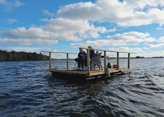 Villa Luonnon Rauhaa Kalliosaaressa, Private Island Polvijarvi (North Karelia)