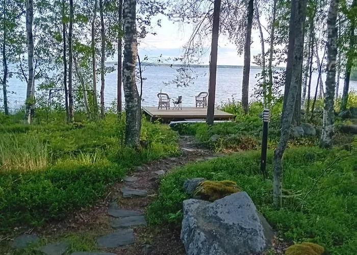 别墅 Luonnon Rauhaa Kalliosaaressa, Private Island Polvijarvi (North Karelia)